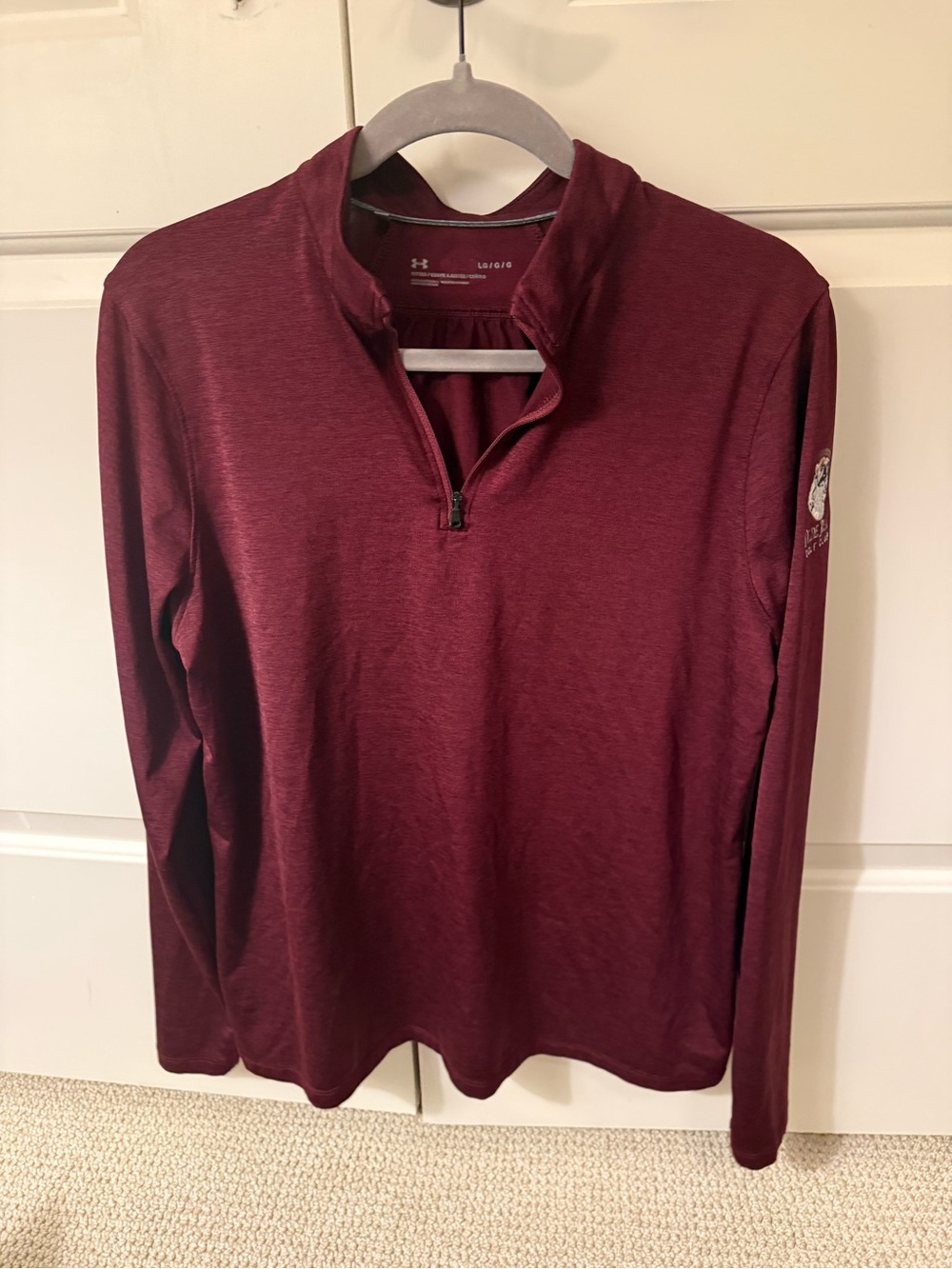 Under Armour Women’s Burgundy Quarter-Zip Long Sleeve Shirt